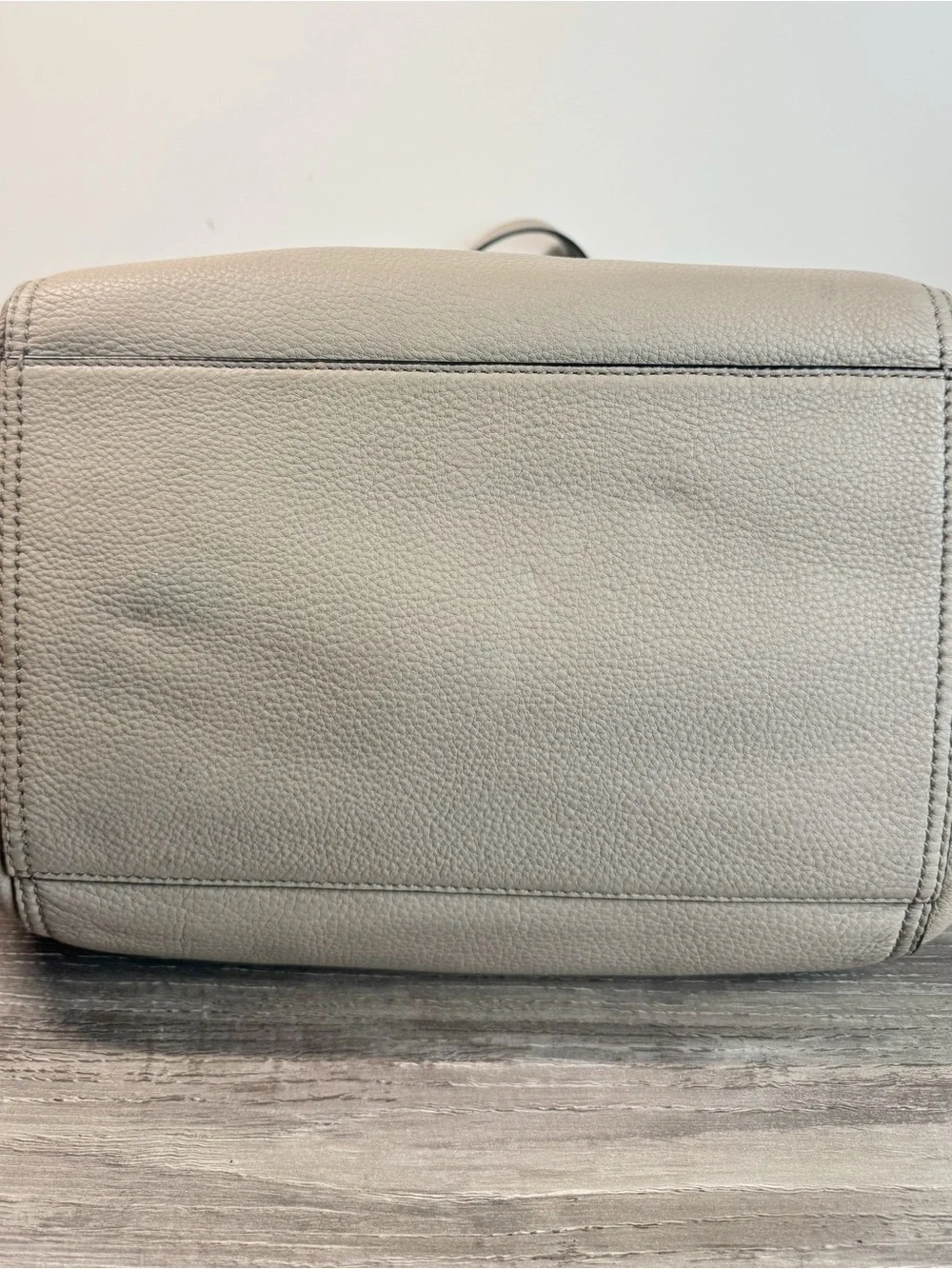 Tory Burch Half Moon Satchel French Gray IMMACULATE
